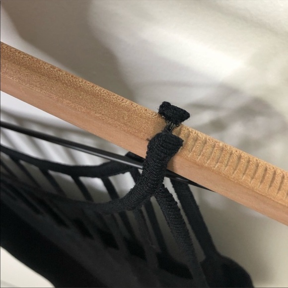 St John Evening Black Wool Knit Cage Neck Dress - Picture 6 of 8